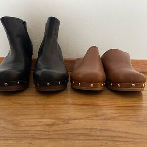 Bundle NWOT - Mule shoe & Clog boot- brand new never worn.